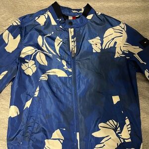 Tommy Hilfiger Men's Lightweight Spring Bomber Jacket Blue Size S